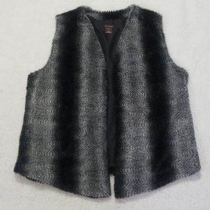 Multiples faux fur vest